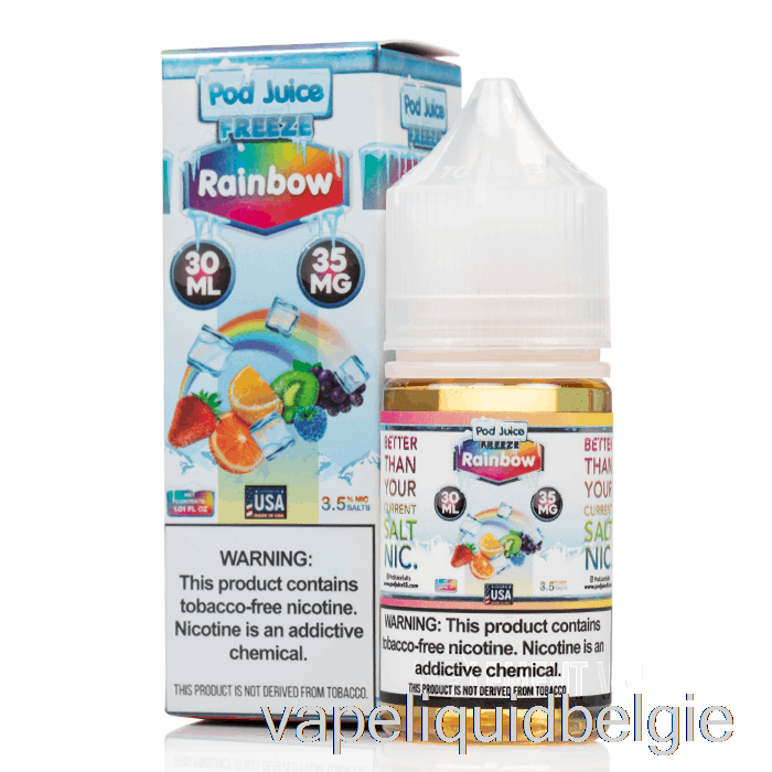 Vape Vloeistof Bevriezen Regenboog - Peulensap - 30 Ml 10 Mg